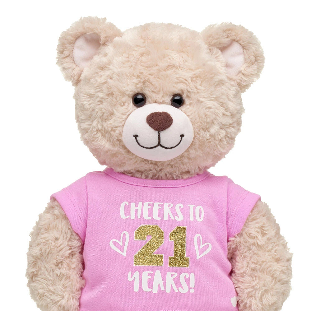 Online Exclusive Cheers to 21 Years T-Shirt | Shop at Build-A-Bear® - US 3460