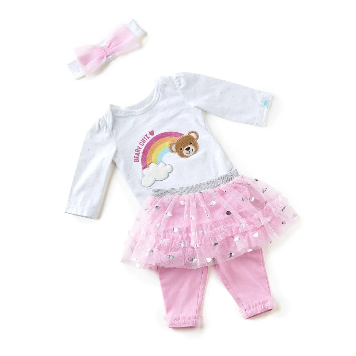 Pink Baby Tutu Outfit - Size 6 Months | Build-A-Bear® - US 2649