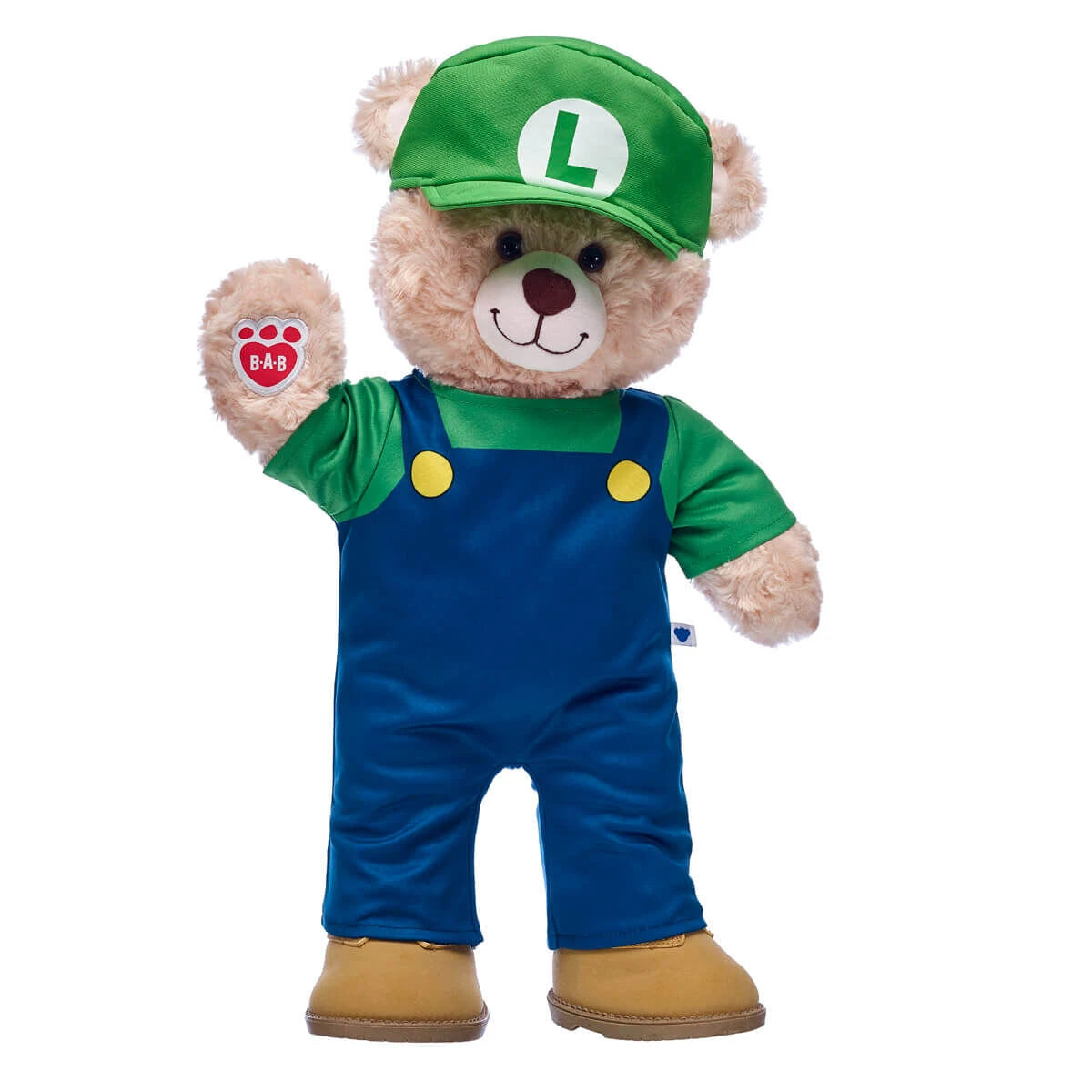 Super Mario Luigi Costume | Build-A-Bear - US 7253