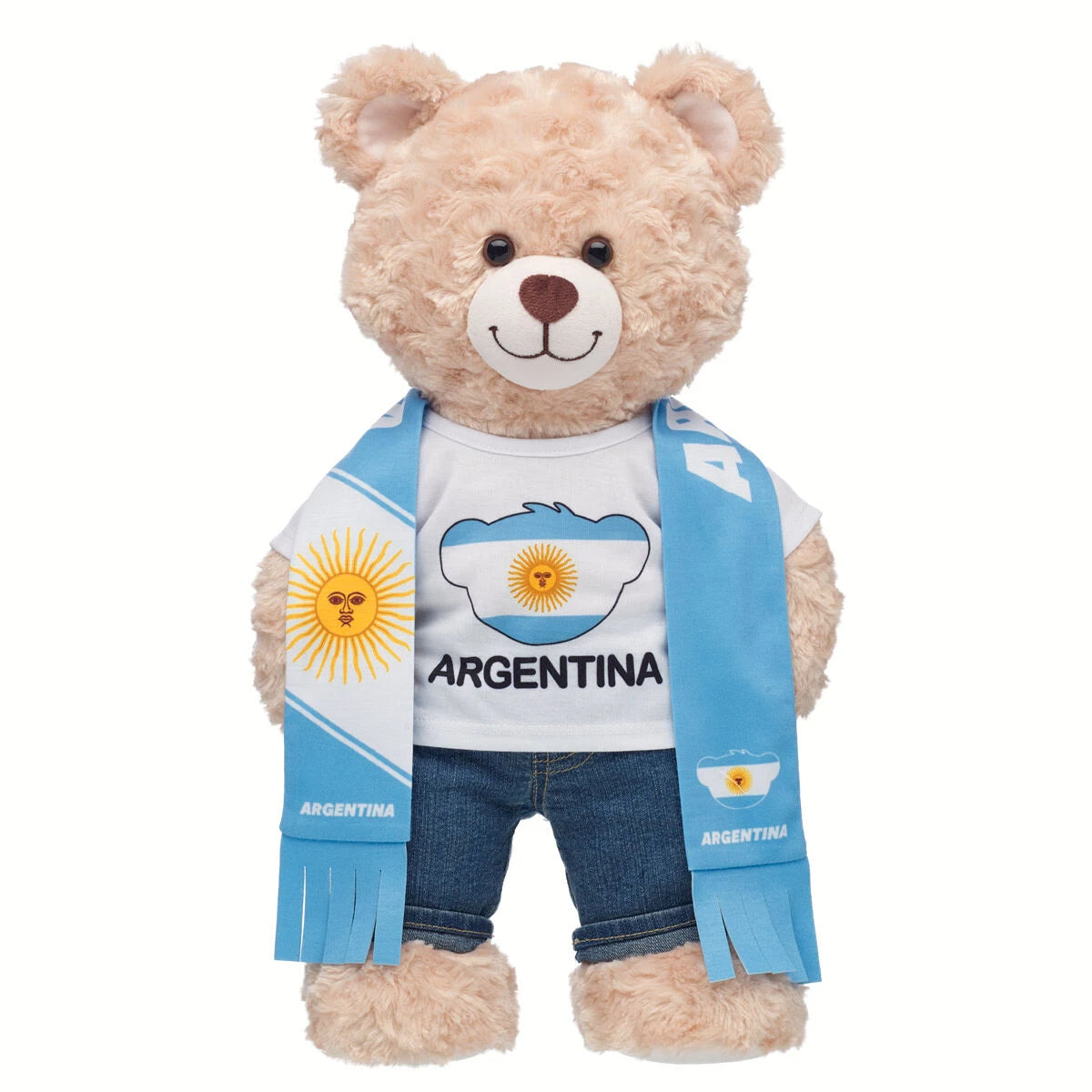 Argentina Scarf & T-Shirt Set | Build-A-Bear - US 8653