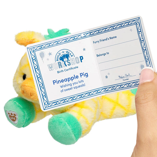 Build-A-Bear Mini Beans Pineapple Pig Stuffed Animal | BAB - US 2207