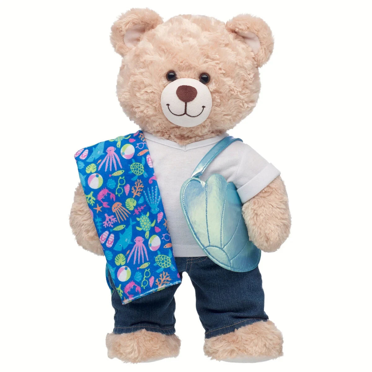 Seashell Tote & Beach Towel Set | Build-A-Bear - US 0244
