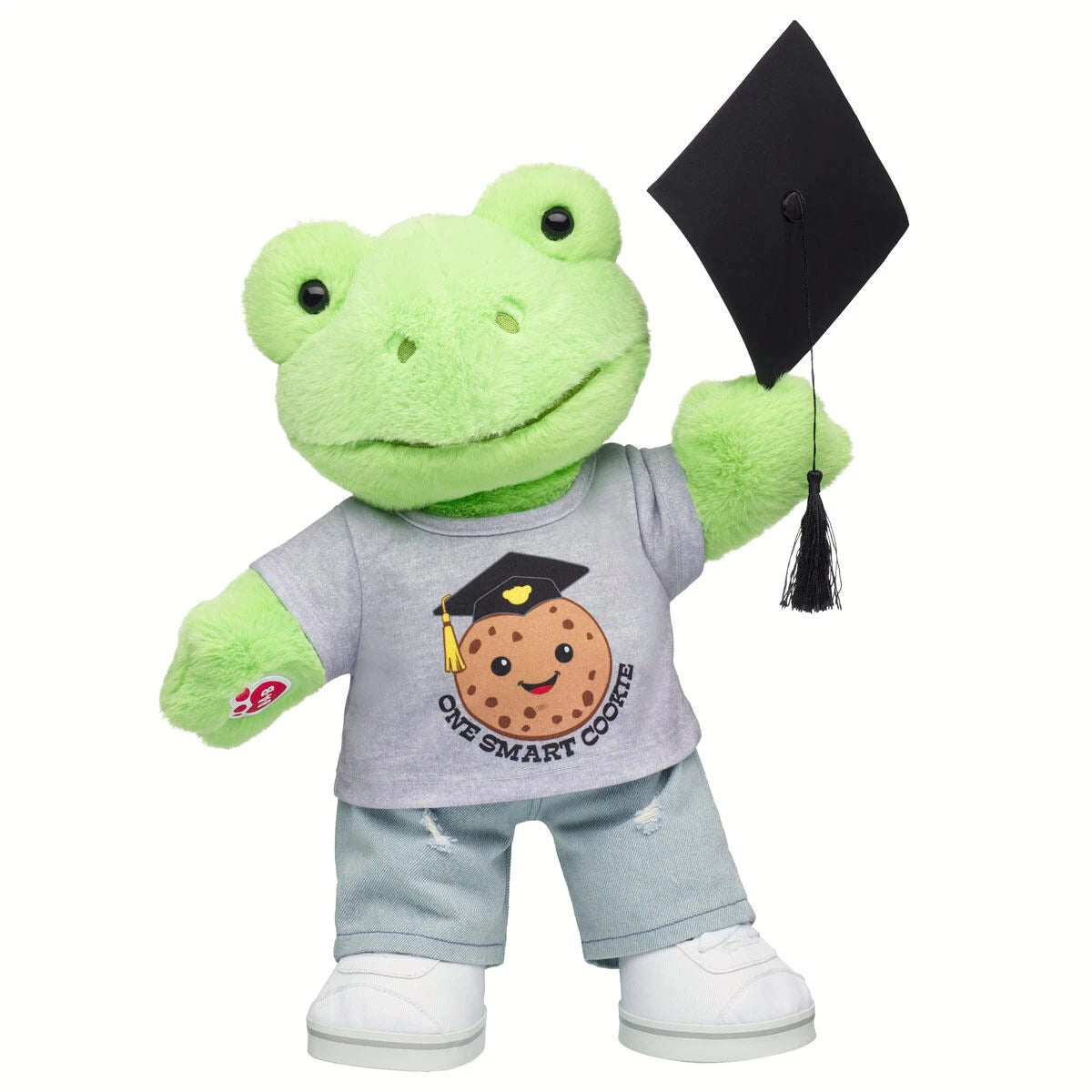Spring Green Frog Stuffed Animal "One Smart Cookie" Graduation Gift Set | Build-A-Bear - US 3976