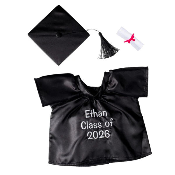 Personalized Embroidered Black Graduation Set | Build A Bear - US 5598