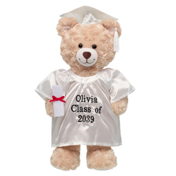 Personalized Embroidered White Graduation Set | Build A Bear - US 5980