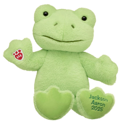 Personalized Embroidered Green Frog Plush Toy | Build-A-Bear® - US 1813