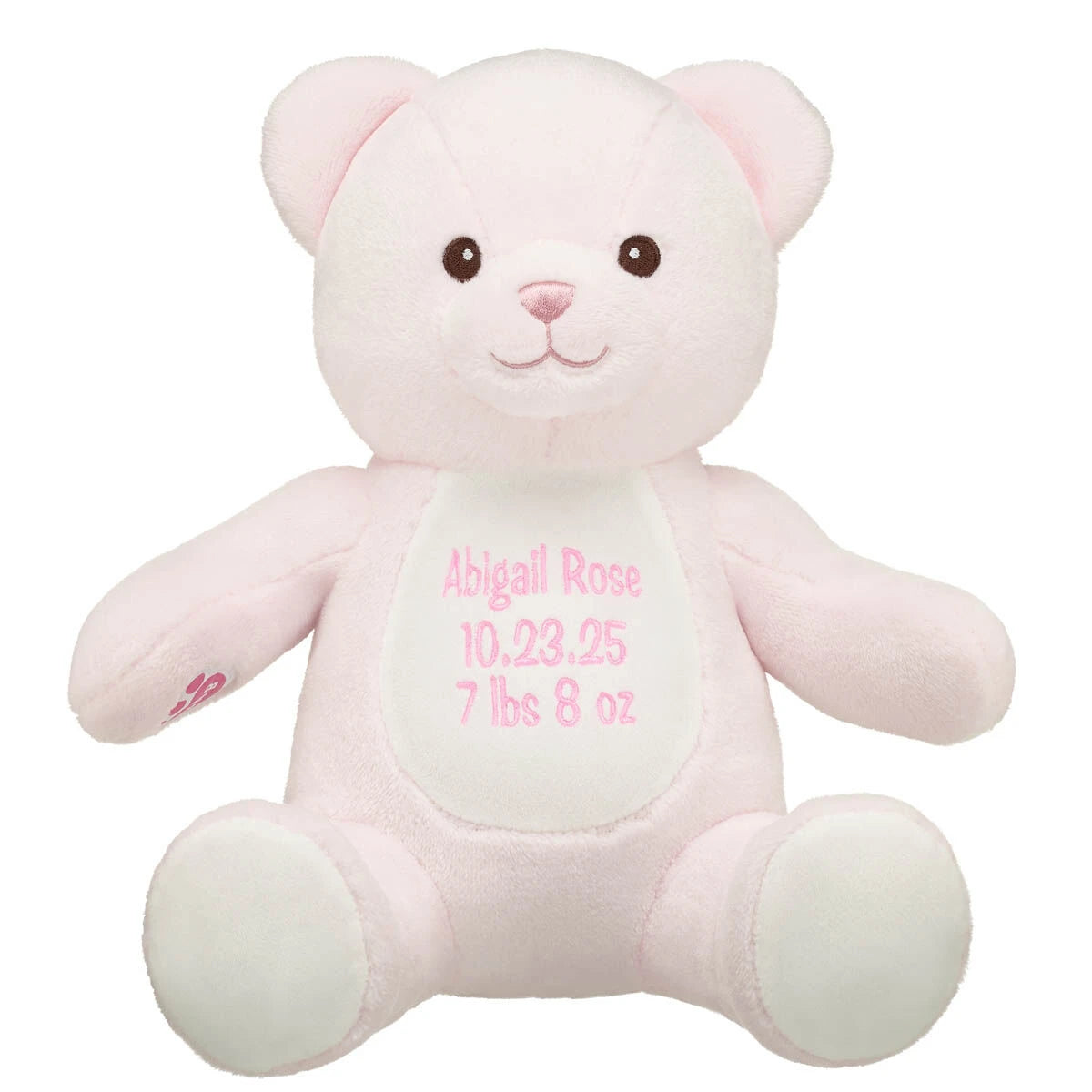 Embroidered Baby Pink Teddy Bear | Build-A-Bear® - US 5006