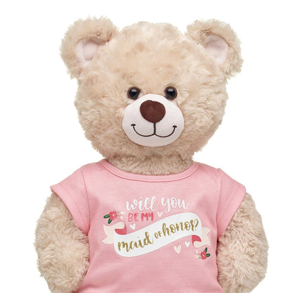 "Will You Be My Maid of Honor?" T-Shirt for Stuffed Animals | Build-A-Bear® - US 2786