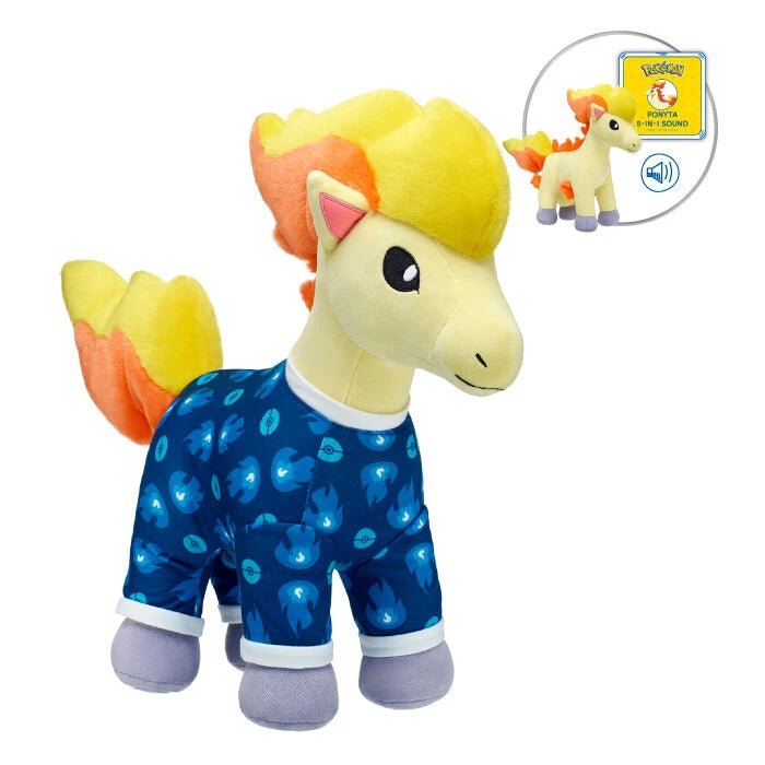 Pokémon Ponyta Plush w/ 5-in-1 Sound | Build-A-Bear - US 2616