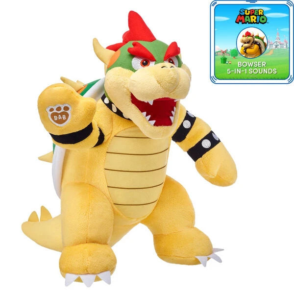 Super Mario Bowser Plush w/ 5-in-1 Sound | Build-A-Bear - US 8817