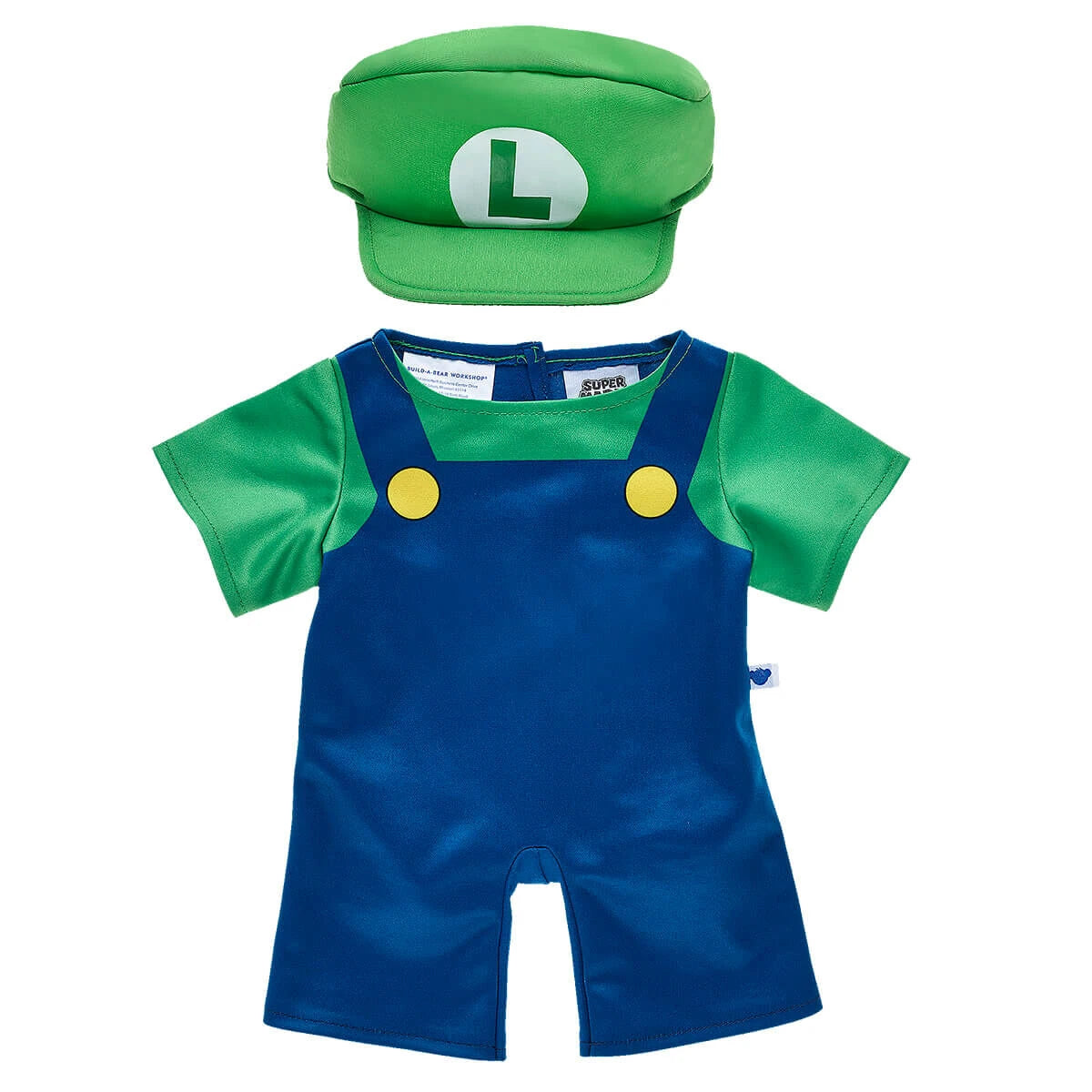 Super Mario Luigi Costume | Build-A-Bear - US 6912