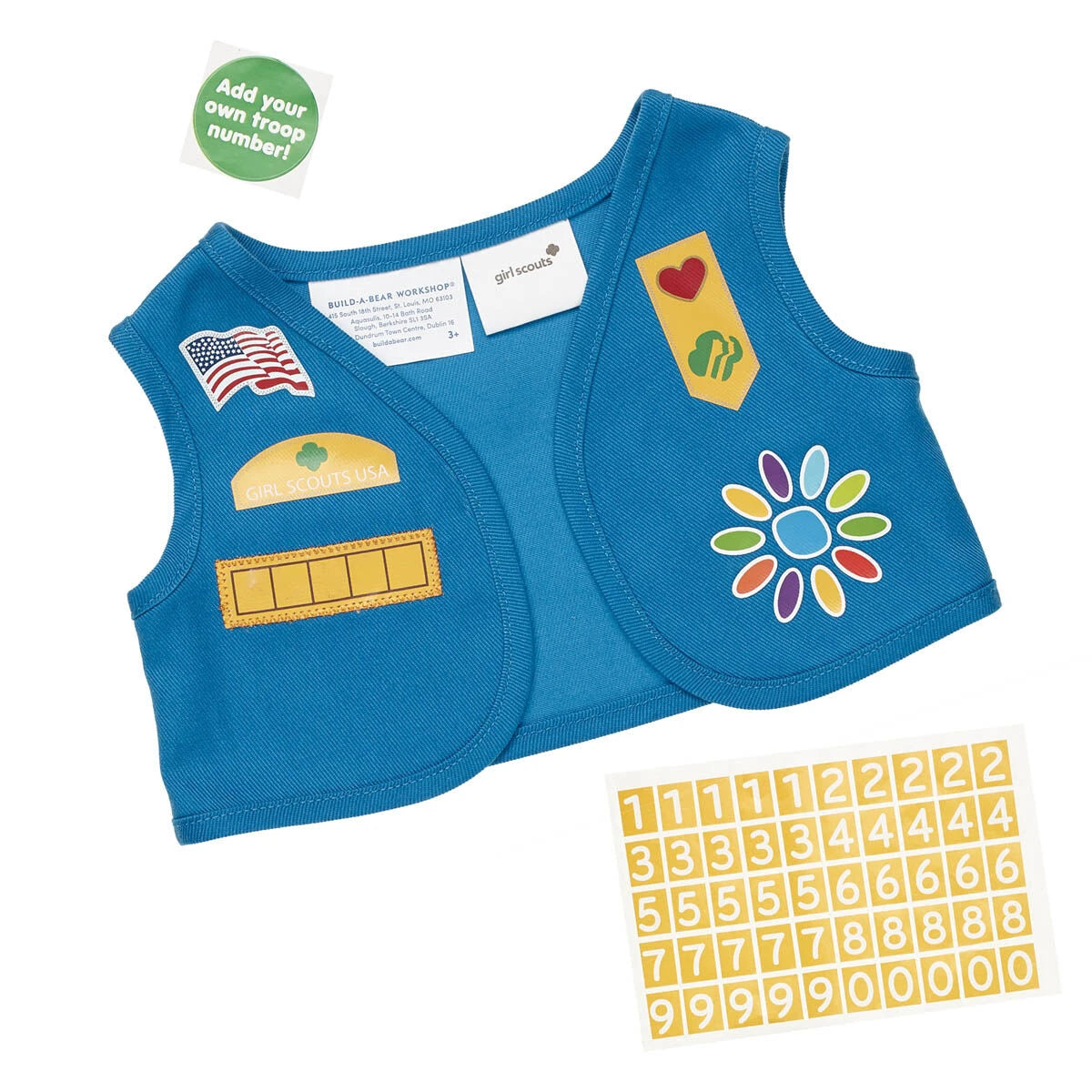 Girl Scout Daisy Uniform Vest for Stuffed Animals | Build-A-Bear® - US 7818