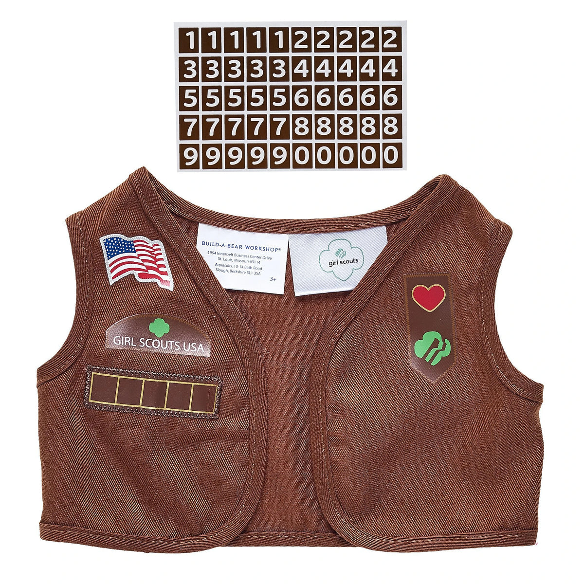 Girl Scout Cookie Teddy Bear Brownie Gift Set | BAB - US 3640