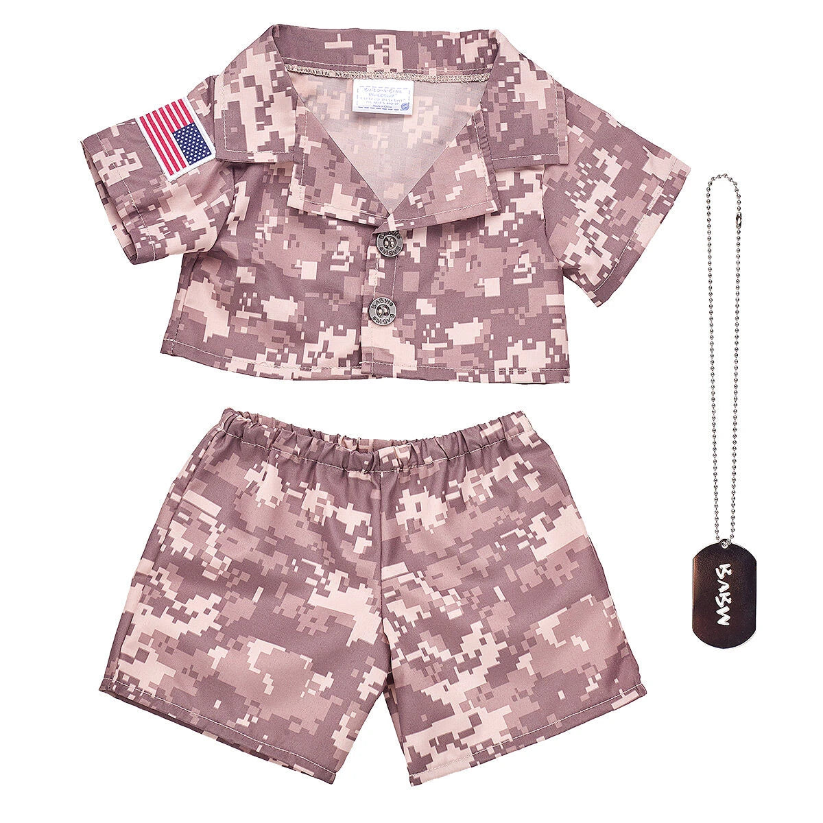 Happy Hugs Teddy Bear Khaki Camo Gift Set | Build-A-Bear® - US 4788
