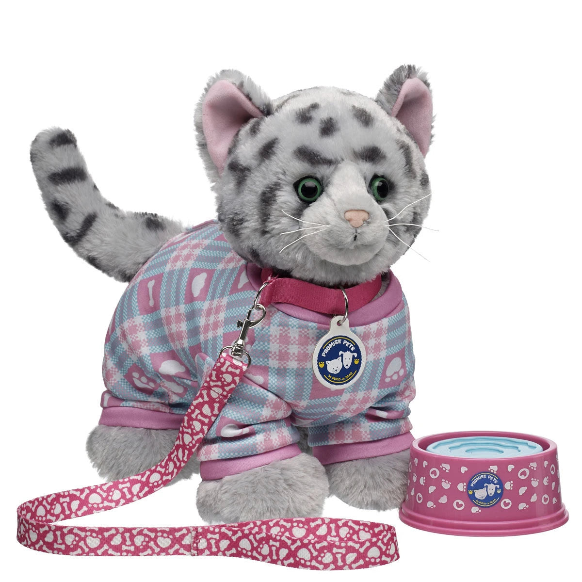 Promise Pets Ocicat Stuffed Animal PJs Gift Set w/ Slippers | Build-A-Bear - US 2346