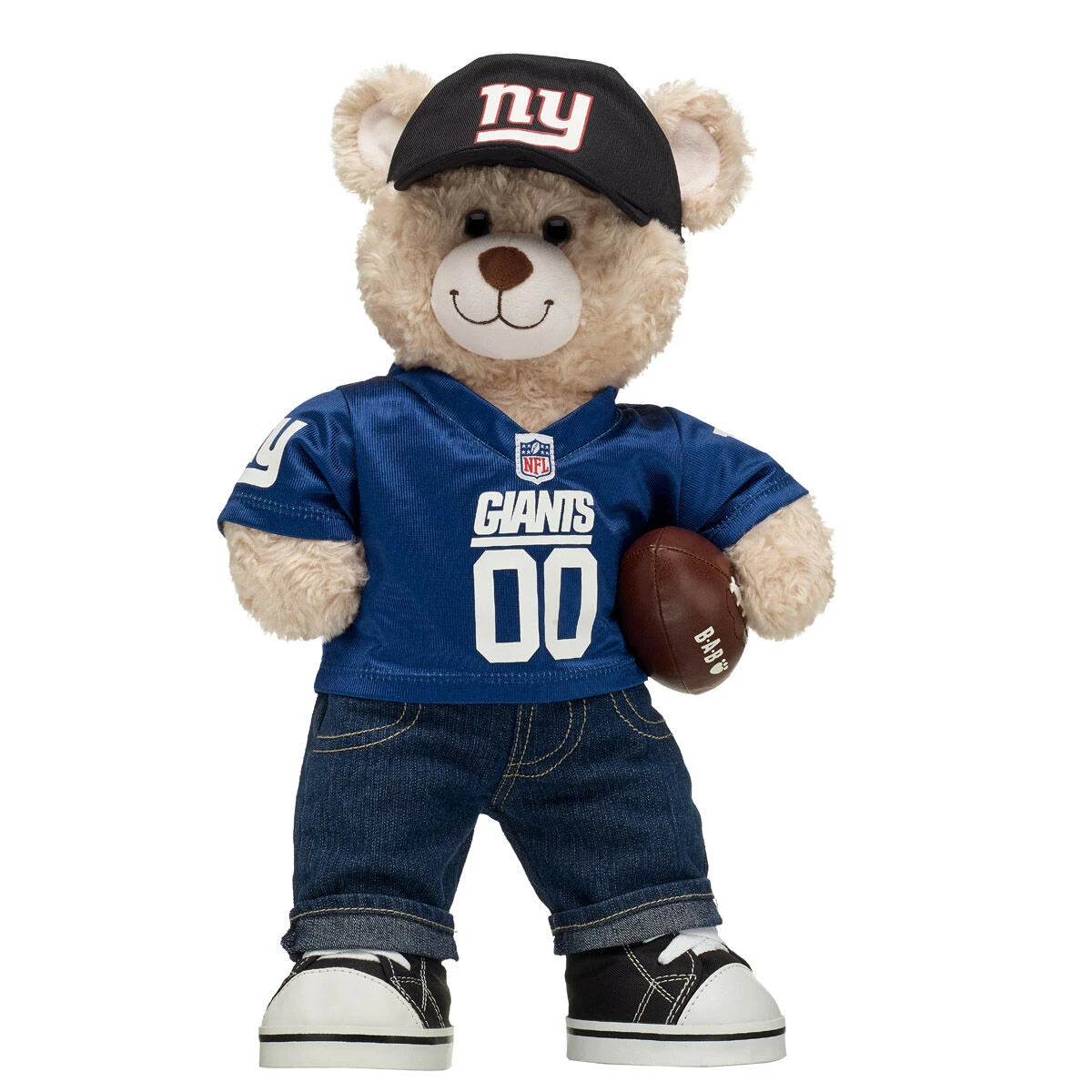 New York Giants Happy Hugs Teddy Bear Football Gift Set - US 1946