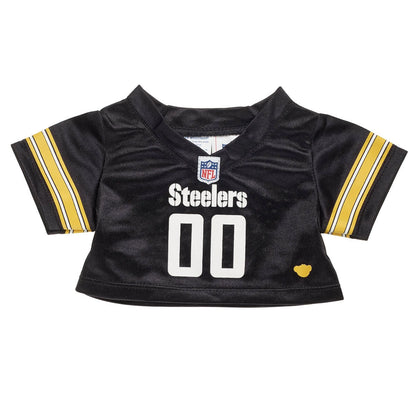 Pittsburgh Steelers Happy Hugs Teddy Bear Hat &amp; Football Set - US 5109