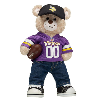 Minnesota Vikings Happy Hugs Teddy Bear Football Gift Set - US 9419