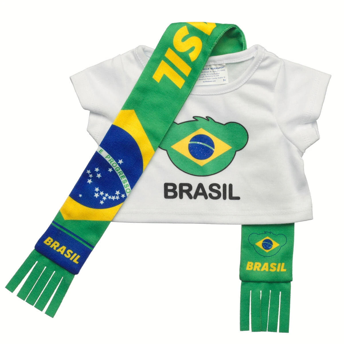 Let's Goal Bear Brasil Gift Set | Build-A-Bear - US 4042