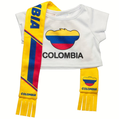 Colombia Scarf &amp; T-Shirt Set | Build-A-Bear - US 6444
