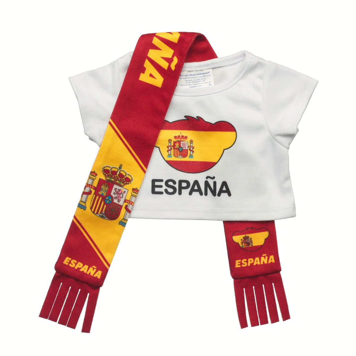 Let's Goal Bear Spain Gift Set | Build-A-Bear - US 2882
