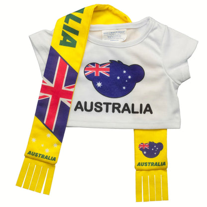 Australia Scarf &amp; T-Shirt Set | Build-A-Bear - US 9900