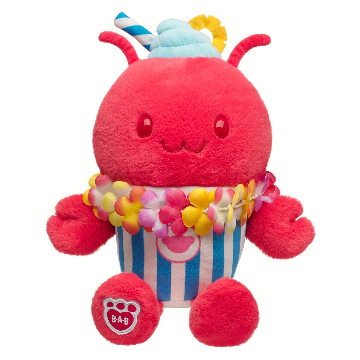 Fruit Punch Lobster Slushie Plushie w/ Lei Necklace | BAB - US 8853