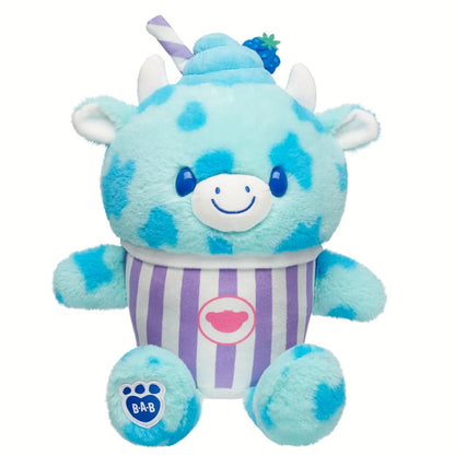 Blue Raspberry Cow Slushie Plushie w/ Carrying Strap | BAB - US 2078