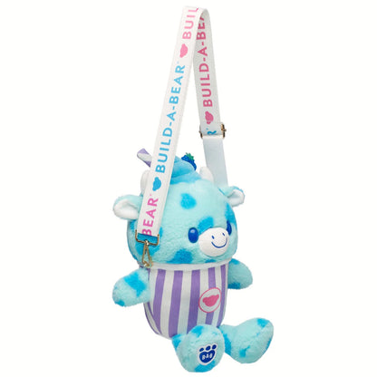 Blue Raspberry Cow Slushie Plushie w/ Carrying Strap | BAB - US 8597