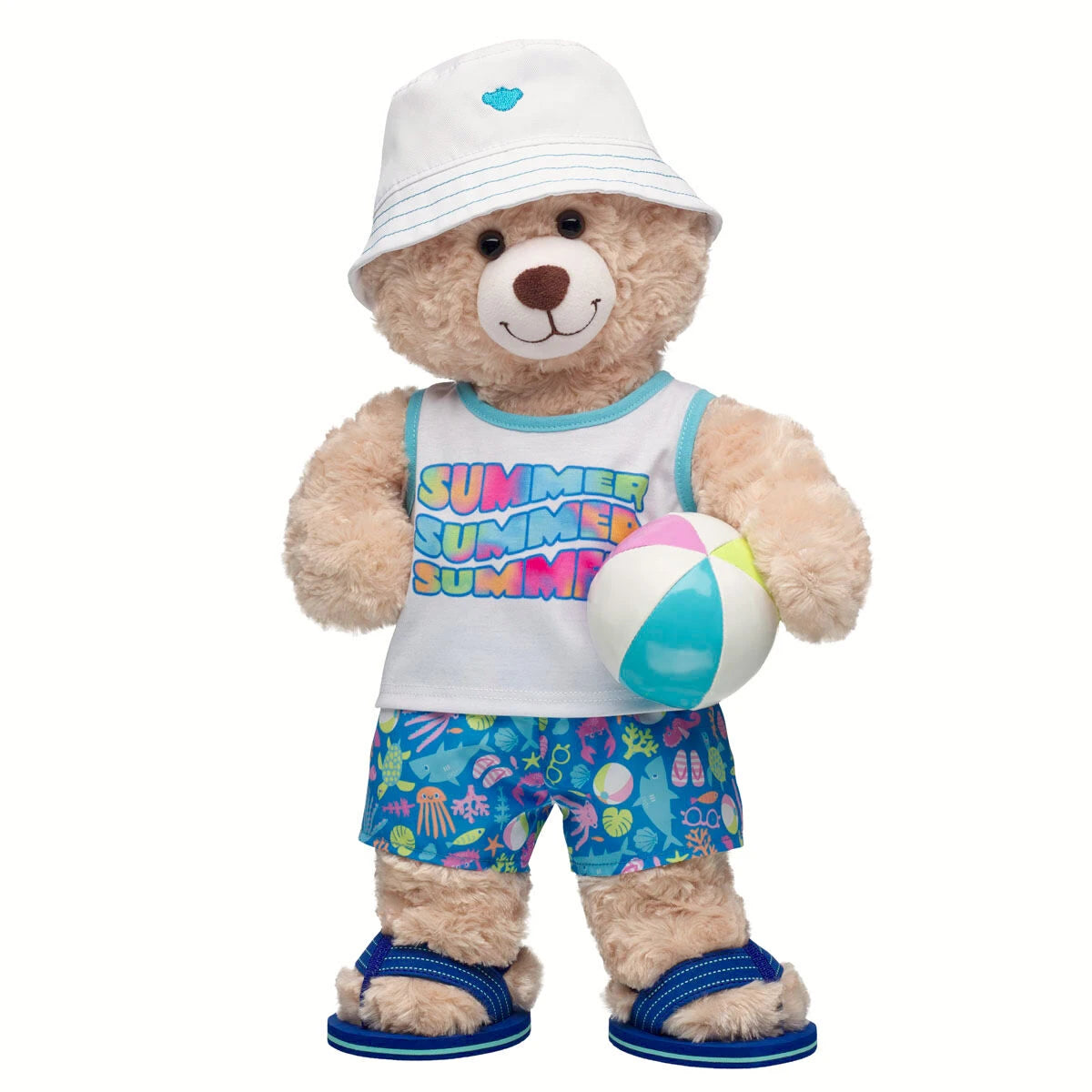 Happy Hugs Teddy Bear Summer Beach Gift Set | Build-A-Bear - US 9239