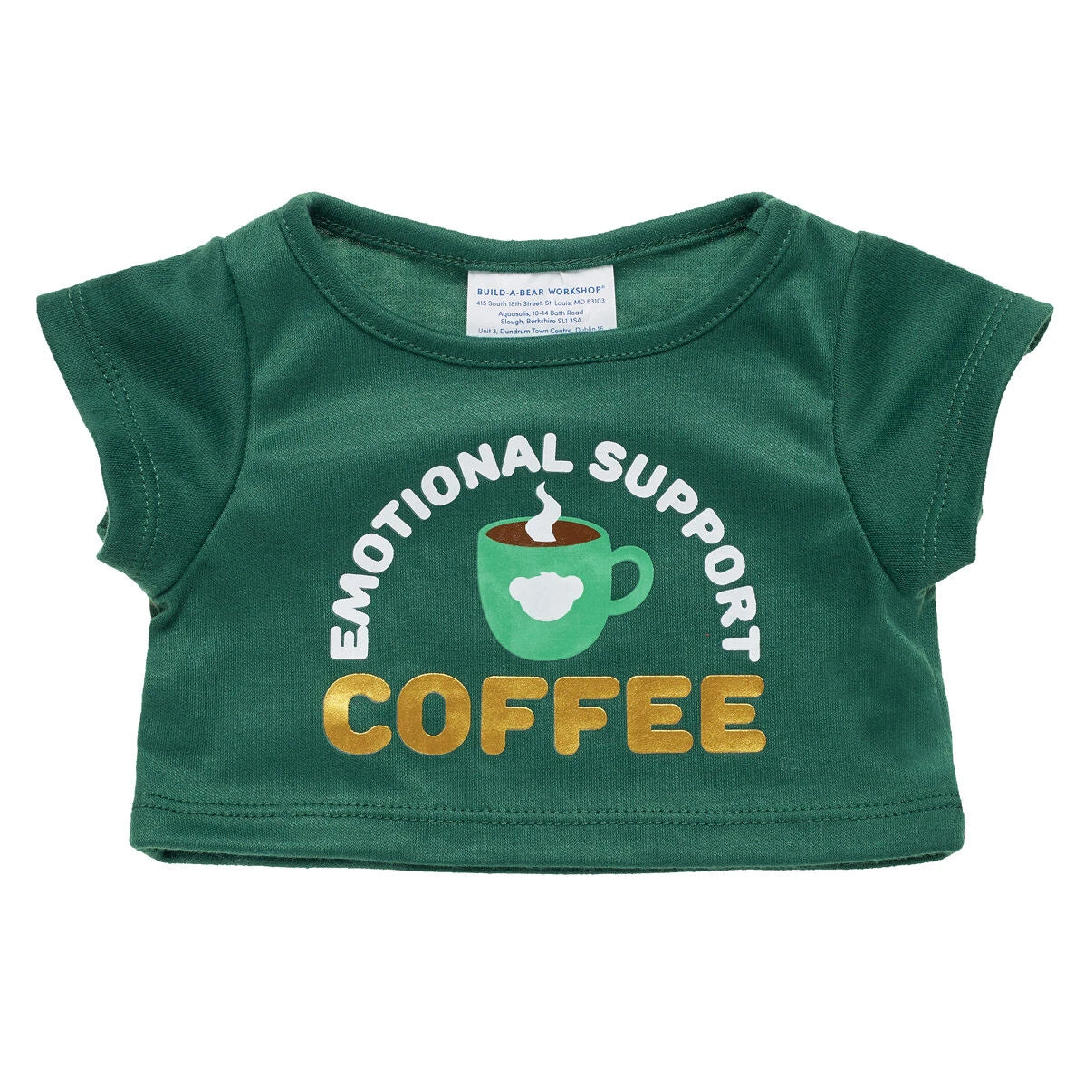Emotional Support Coffee T-Shirt for Plush Toys | Build-A-Bear® - US 3049