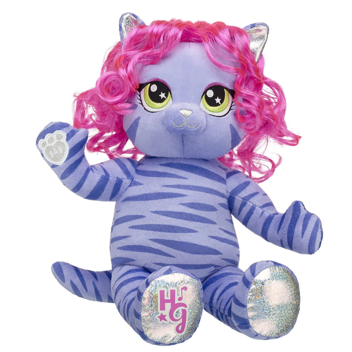 Honey Girls Teegan Tiger Pink Hair Plush Toy Gift Set - US 8278