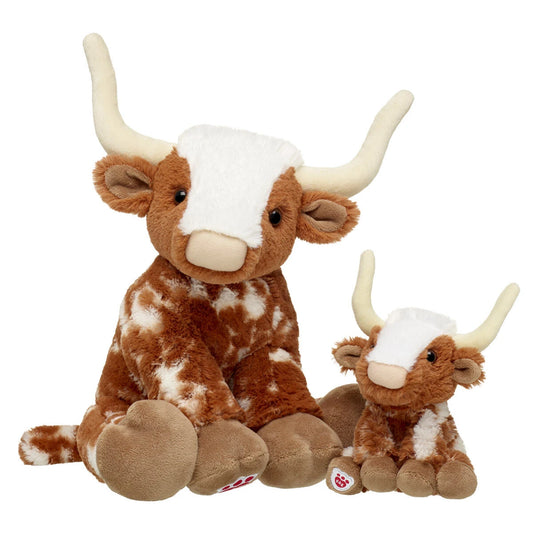 Longhorn Cow Stuffed Animal &amp; Mini Beans Gift Set | Build-A-Bear® - US 6823