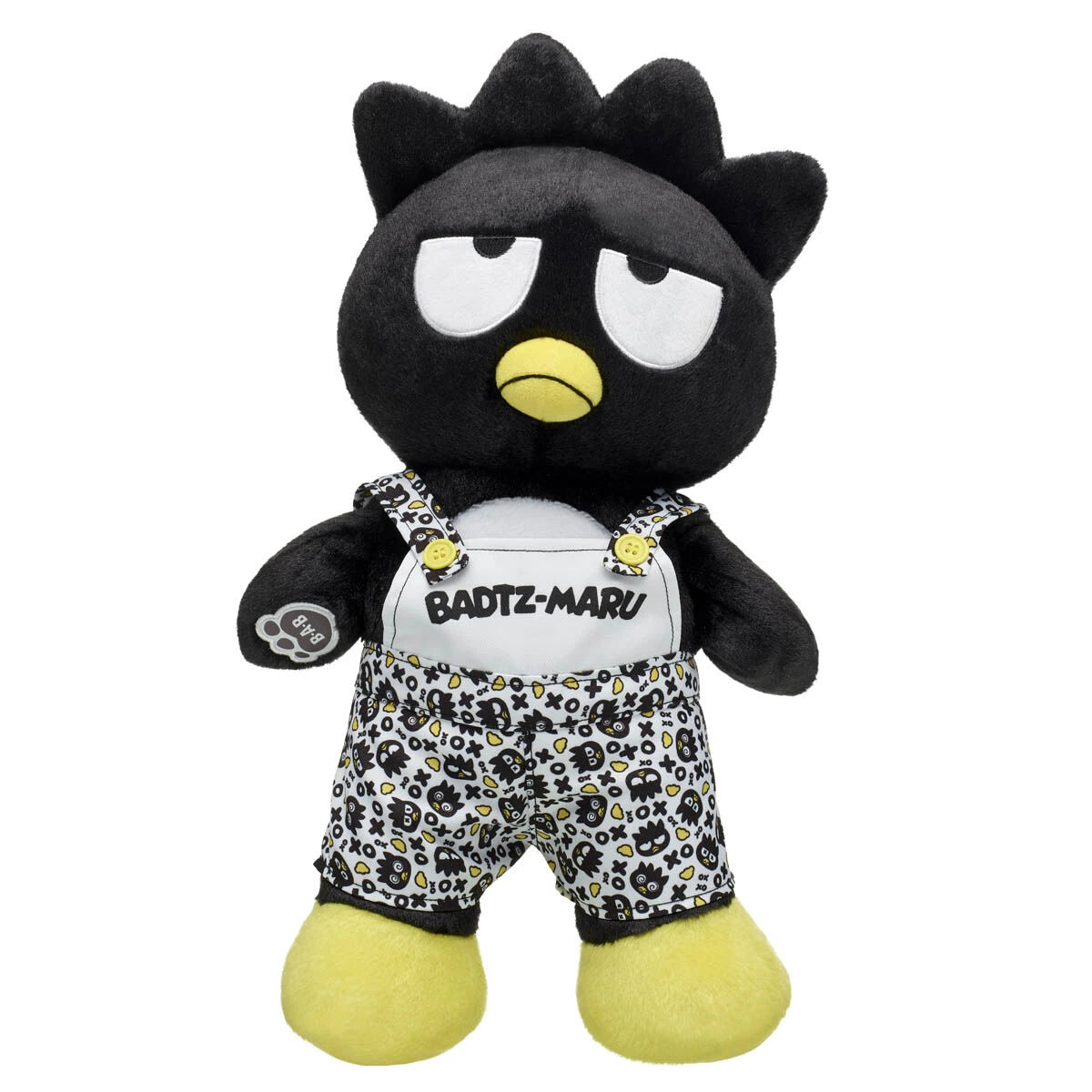 Sanrio® Hello Kitty® and Friends Badtz-maru™ Plush with Overalls| Build-A-Bear® - US 0770