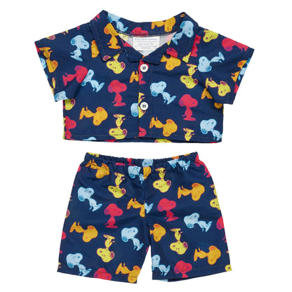 Timeless Teddy Bear &amp; Peanuts® Snoopy Pajamas | Build-A-Bear® - US 4279