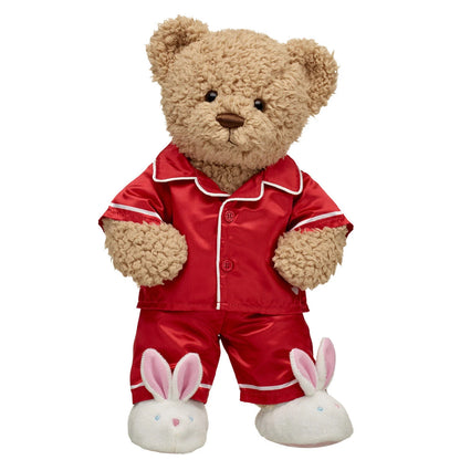 Timeless Teddy Bear Red Satin Pajama Gift Set| Build-A-Bear® - US 8440