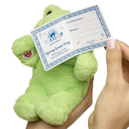 Build-A-Bear Mini Beans Spring Green Frog Stuffed Animal - US 2886