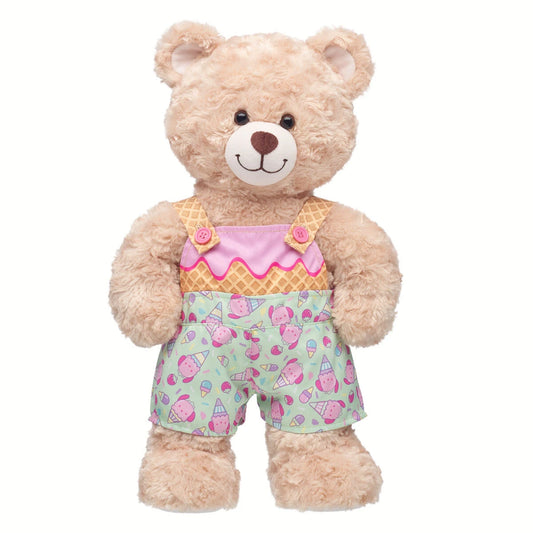 Sanrio Hello Kitty & Friends Strawberry Ice Cream Pochacco Overalls | Build-A-Bear - US 2945